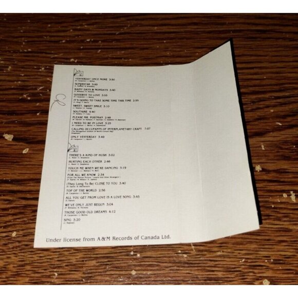 Carpenters - Reminiscing on cassette (Polytel Records, Canada, 1988) - Picture 3 of 3